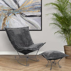 Howard Elliott Collection Puff Rocker Shar Pei Charcoal/Black